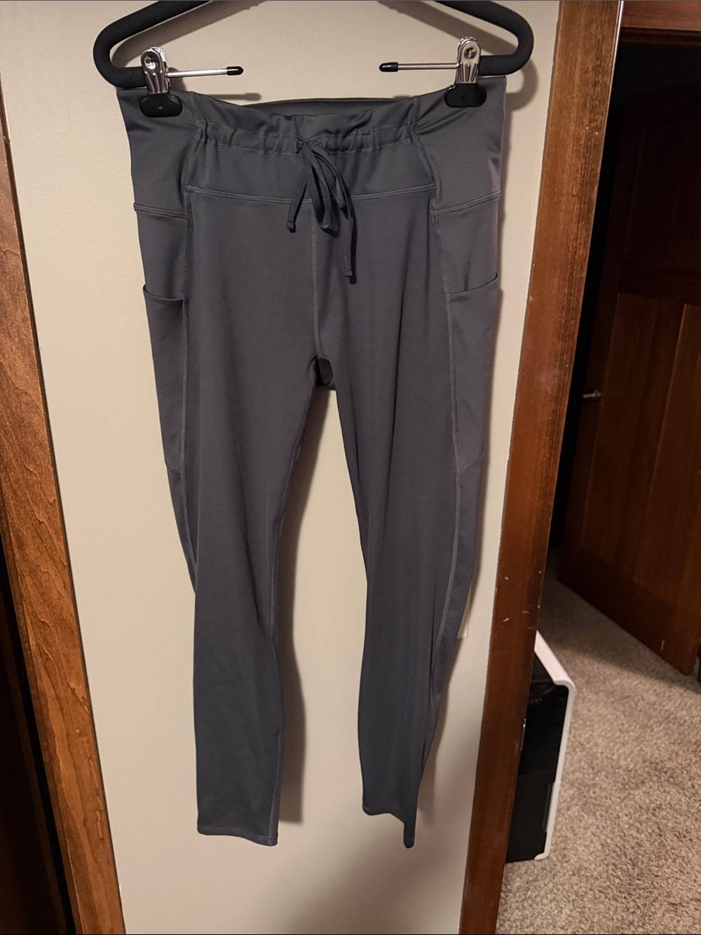 Fabletics Gray High-Rise Pocket Leggings